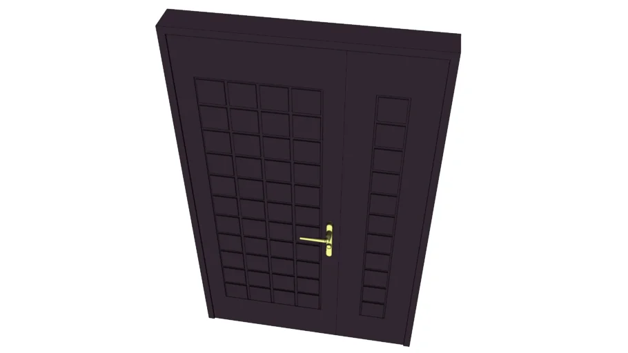 新中式入户大门(入户门)SU模型 SU模型免费下载_sketchup模型