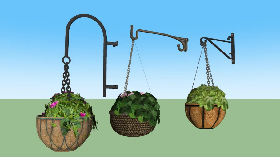 悬挂式吊篮组合SU模型 SU模型免费下载_sketchup模型