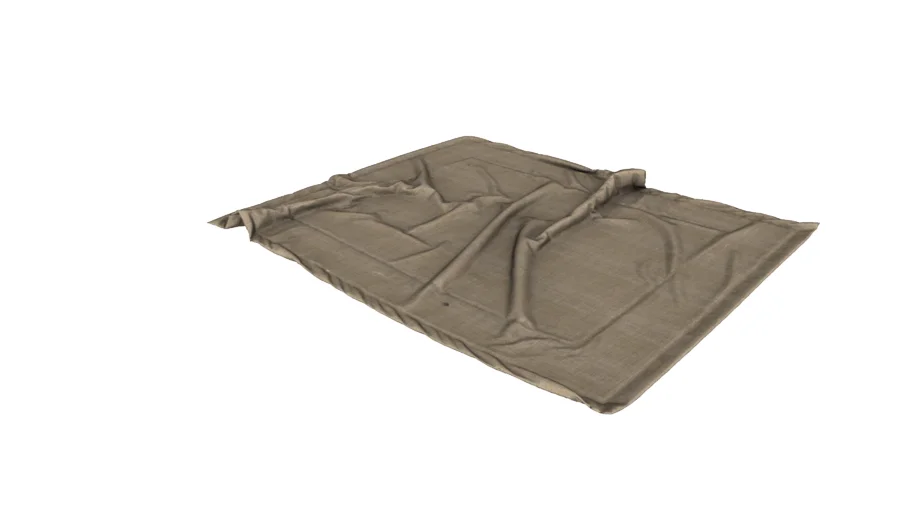 自然褶皱休闲地毯SU模型 SU模型免费下载_sketchup模型