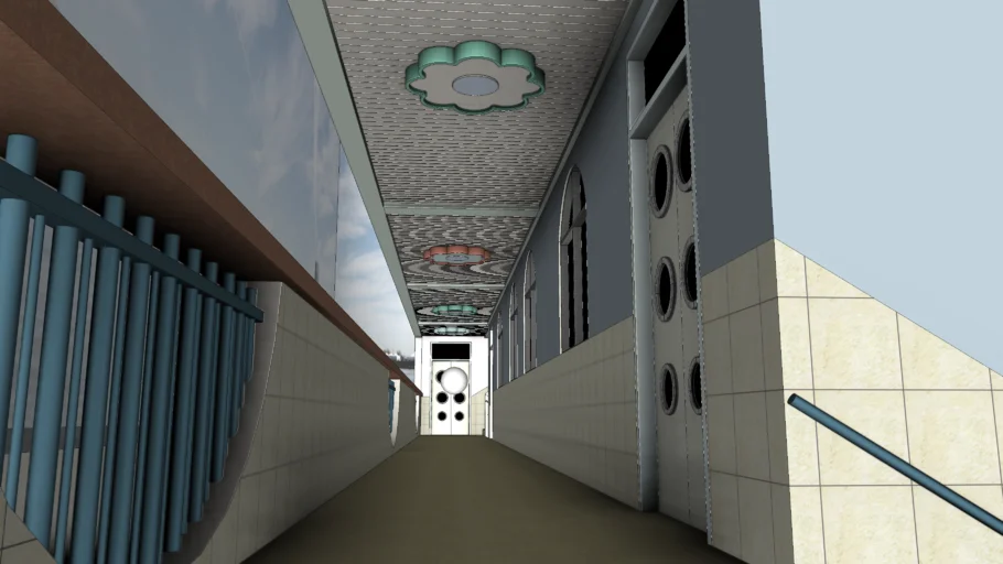 幼儿园卡通过道SU模型 SU模型免费下载_sketchup模型