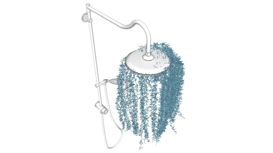 淋浴花洒组件SU模型 SU模型免费下载_sketchup模型