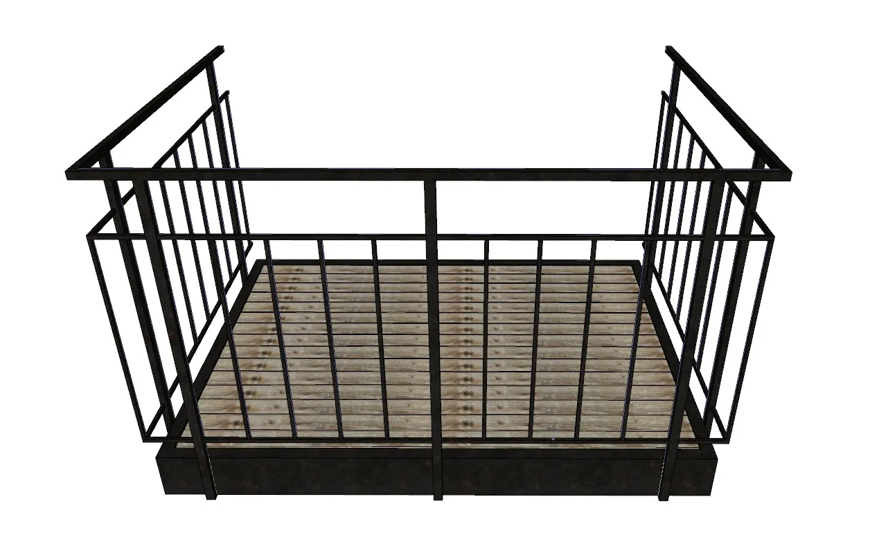 阳台护栏组合SU模型 SU模型免费下载_sketchup模型