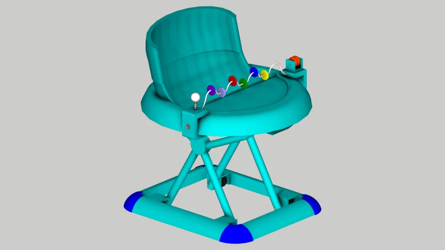 儿童学步车SU模型 SU模型免费下载_sketchup模型