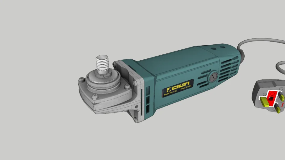 手持式电动打磨机SU模型 SU模型免费下载_sketchup模型