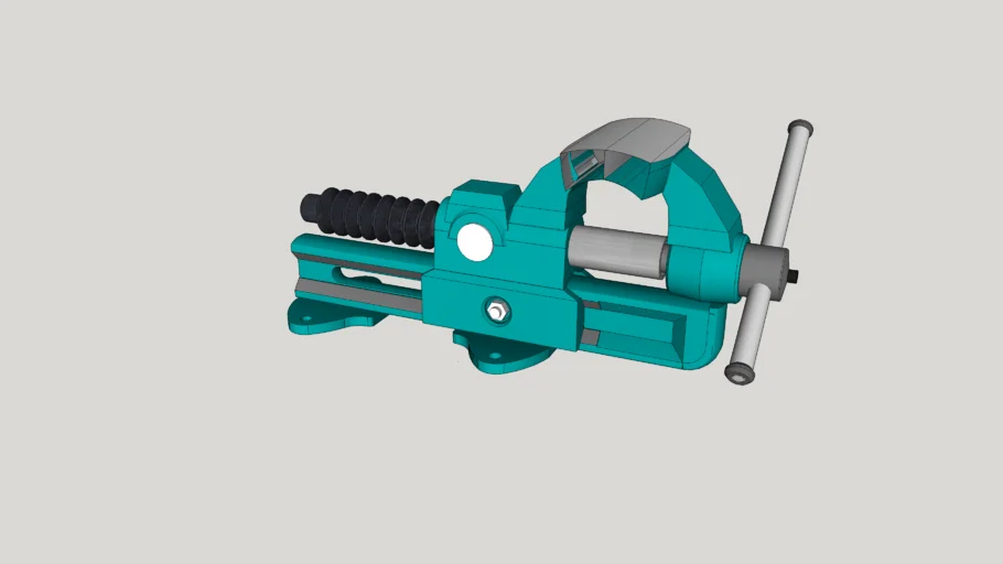 工业级钳台夹具SU模型 SU模型免费下载_sketchup模型