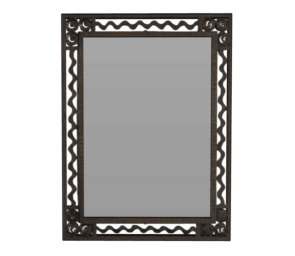 复古铁艺边框镜子SU模型 SU模型免费下载_sketchup模型