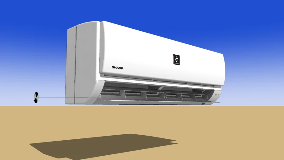 壁挂式空调内机SU模型 SU模型免费下载_sketchup模型