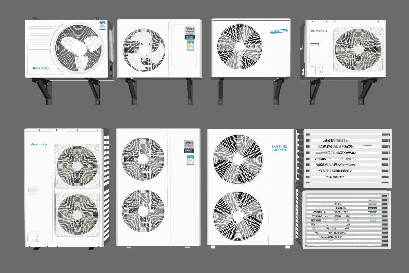 空调外机保护罩集合SU模型 SU模型免费下载_sketchup模型