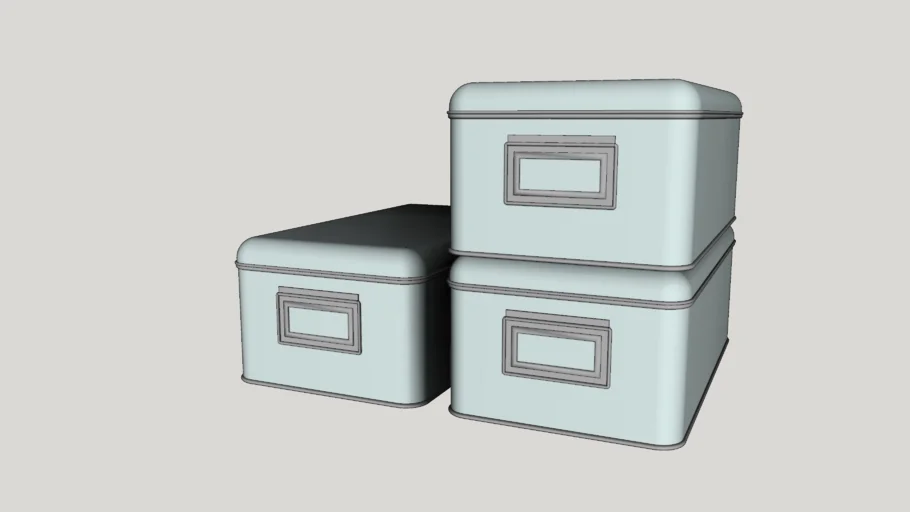 收纳装饰盒子摆件SU模型 SU模型免费下载_sketchup模型