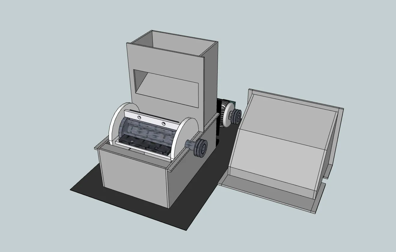 工业锤式破碎机SU模型 SU模型免费下载_sketchup模型