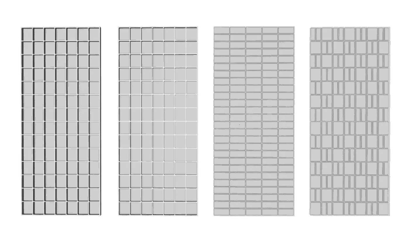 玻璃砖隔断SU模型 SU模型免费下载_sketchup模型