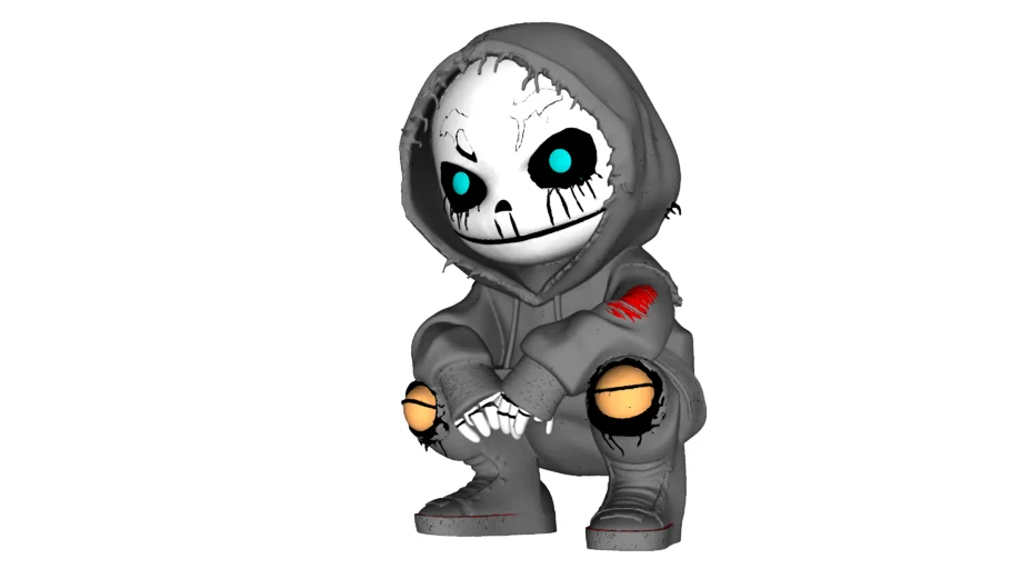 暗黑风骷髅角色SU模型 SU模型免费下载_sketchup模型