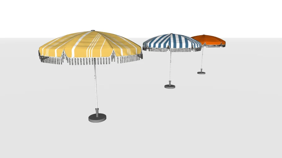 户外太阳伞SU模型 SU模型免费下载_sketchup模型