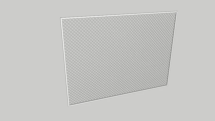 菱形铁丝网围栏SU模型 SU模型免费下载_sketchup模型