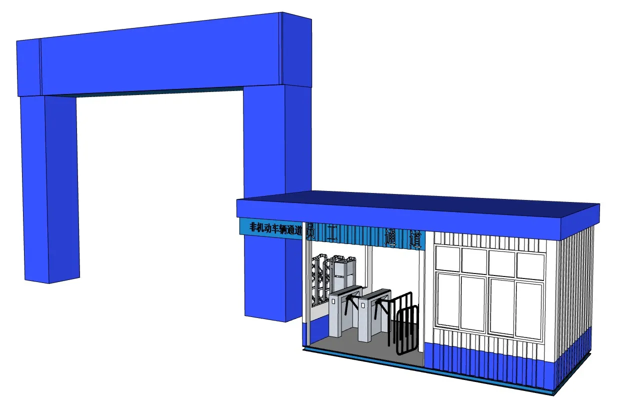 建筑工地施工大门SU模型 SU模型免费下载_sketchup模型