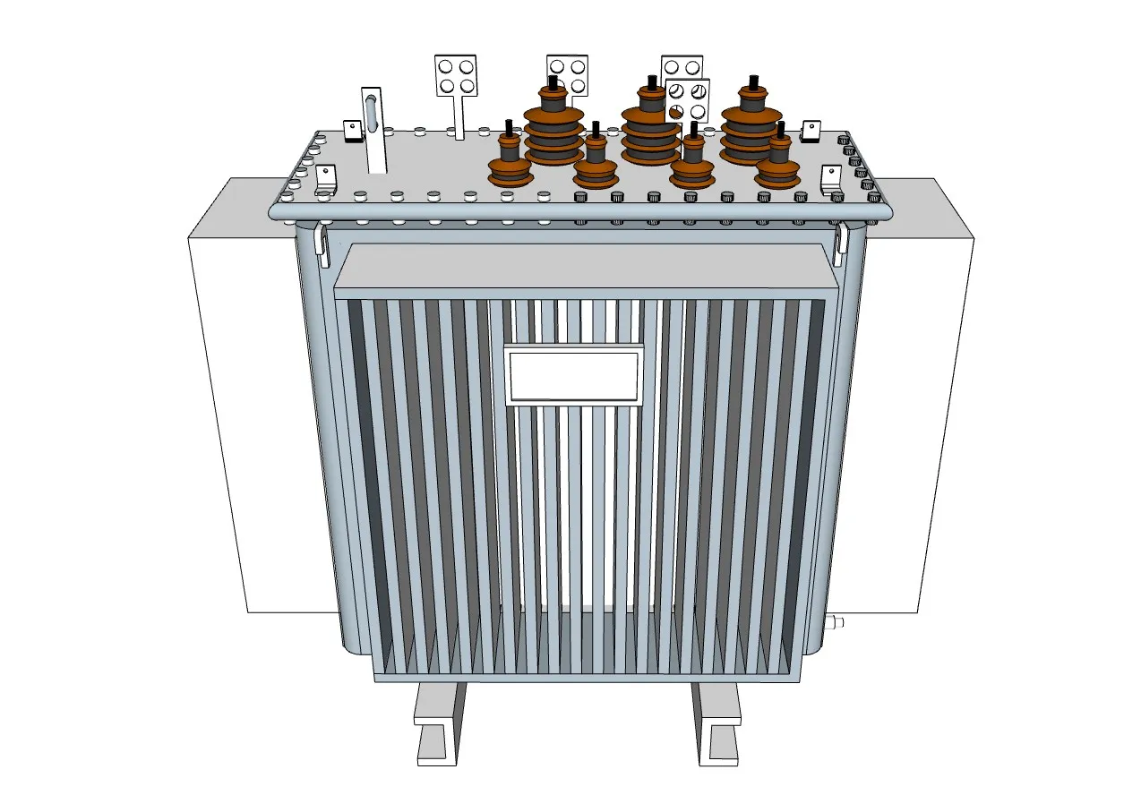 油浸式电力变压器SU模型 SU模型免费下载_sketchup模型