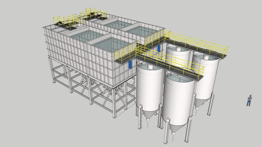 工业水处理设备SU模型 SU模型免费下载_sketchup模型