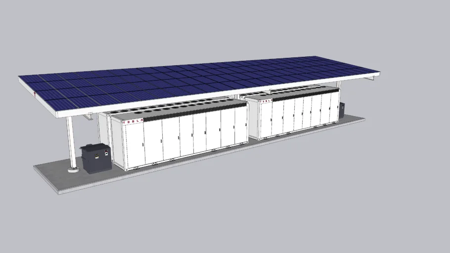 新能源充电站储能柜SU模型 SU模型免费下载_sketchup模型