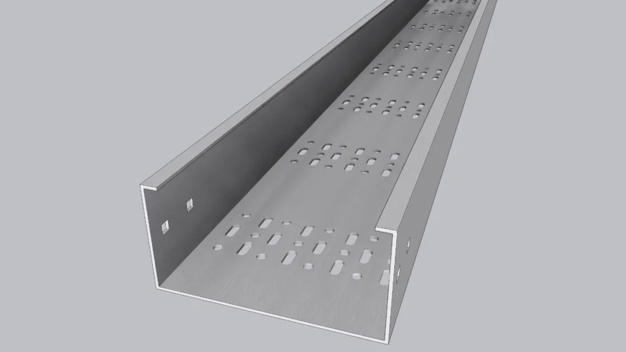 多孔金属桥架SU模型 SU模型免费下载_sketchup模型