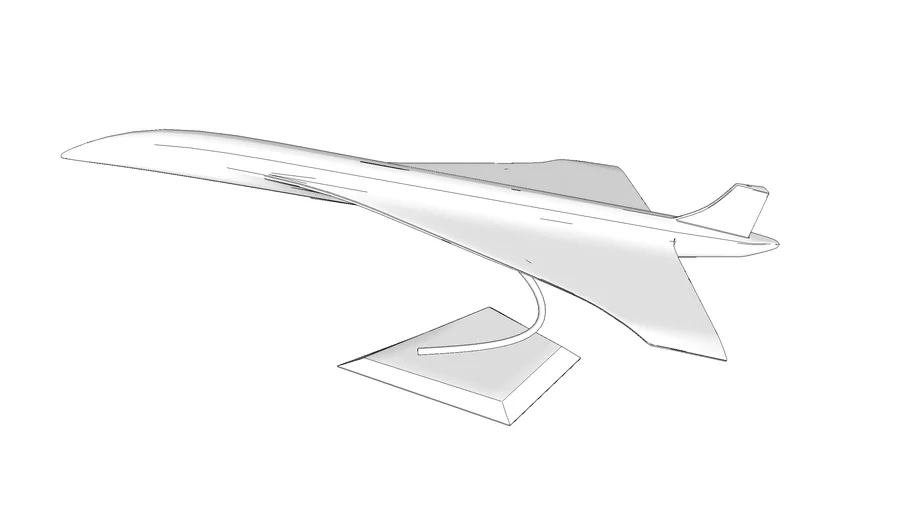 航模飞机摆件SU模型 SU模型免费下载_sketchup模型