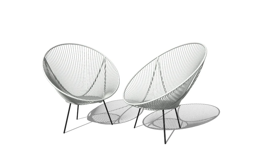 藤编休闲户外椅子SU模型 SU模型免费下载_sketchup模型