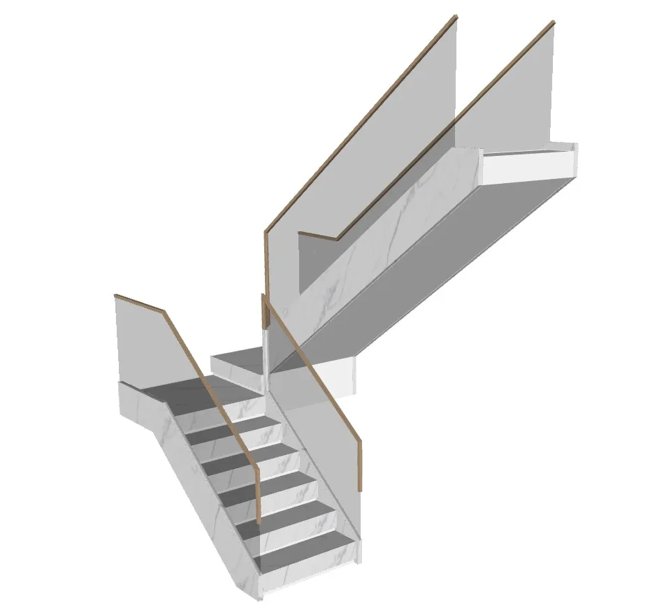 现代大理石楼梯SU模型 SU模型免费下载_sketchup模型
