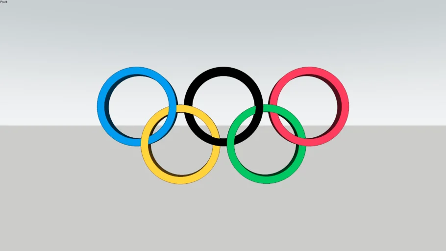 奥林匹克五环标志SU模型 SU模型免费下载_sketchup模型