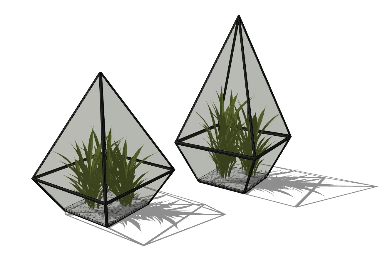 现代几何花瓶SU模型 SU模型免费下载_sketchup模型