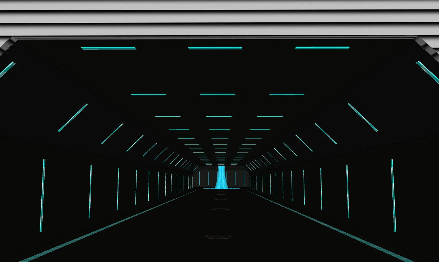 赛博朋克科幻隧洞SU模型 SU模型免费下载_sketchup模型