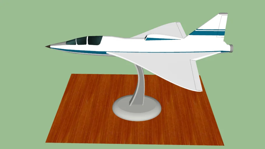 喷气式飞机摆件SU模型 SU模型免费下载_sketchup模型