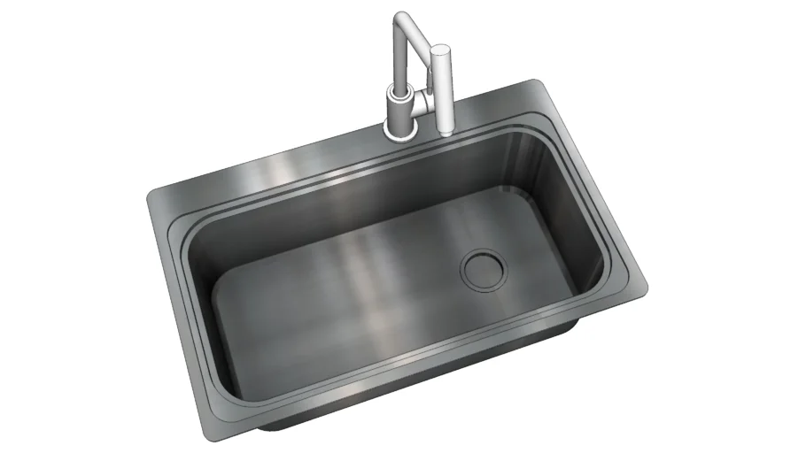 洗菜盆水槽SU模型 SU模型免费下载_sketchup模型