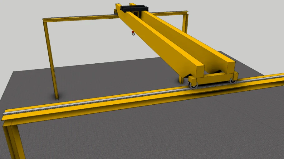 行车梁天车起重机SU模型 SU模型免费下载_sketchup模型