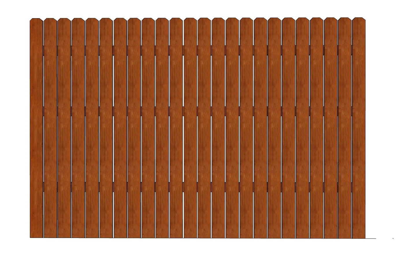 斜切顶原木围墙围栏SU模型 SU模型免费下载_sketchup模型