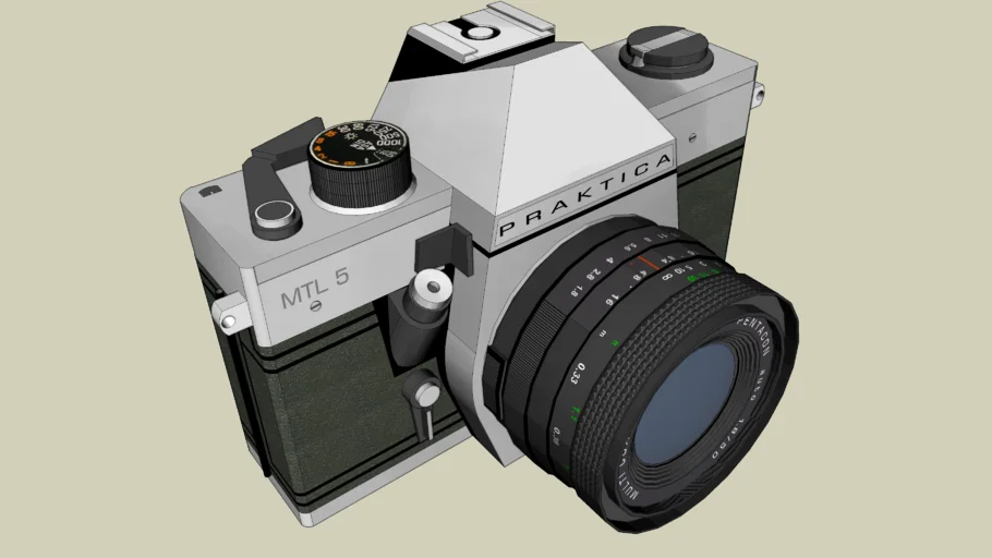 复古胶片单反相机SU模型 SU模型免费下载_sketchup模型
