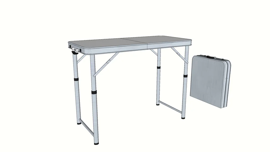 铝合金露营折叠桌SU模型 SU模型免费下载_sketchup模型