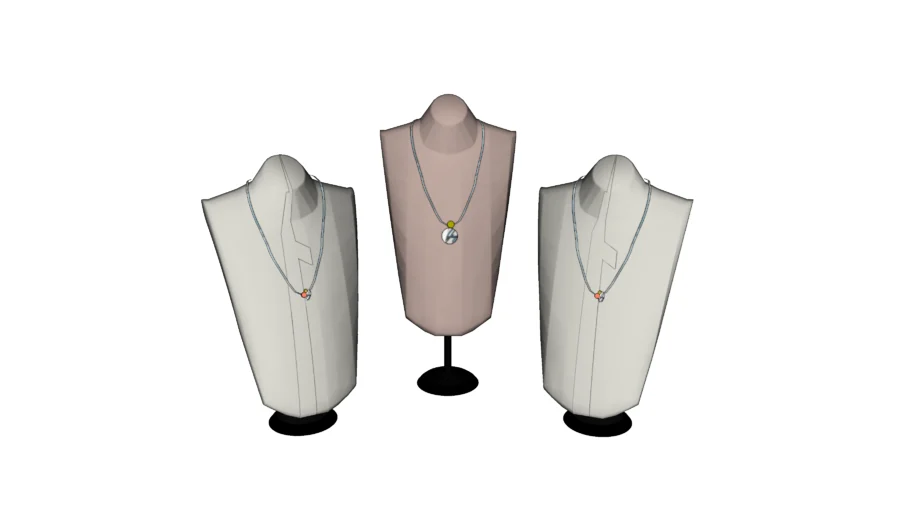 项链人像展示架SU模型 SU模型免费下载_sketchup模型