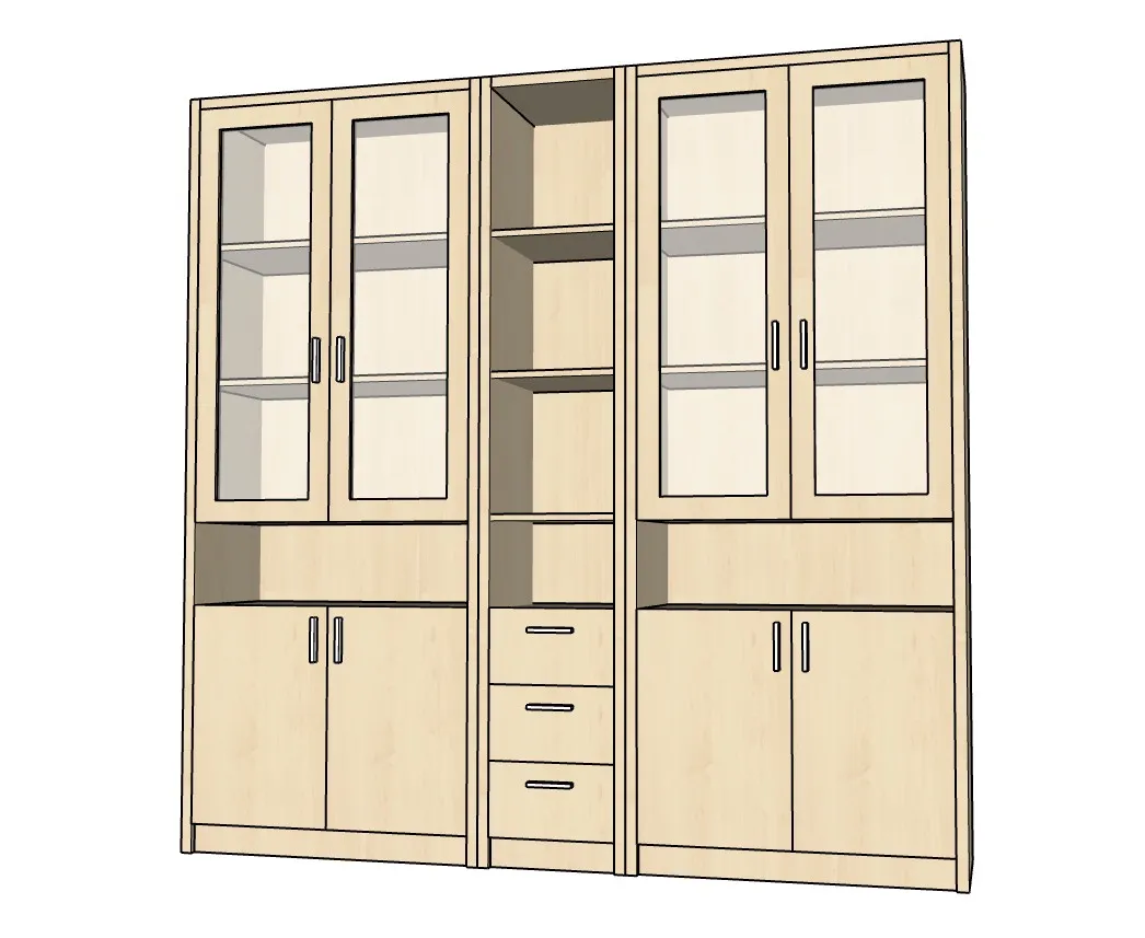 文件柜档案柜书柜SU模型 SU模型免费下载_sketchup模型