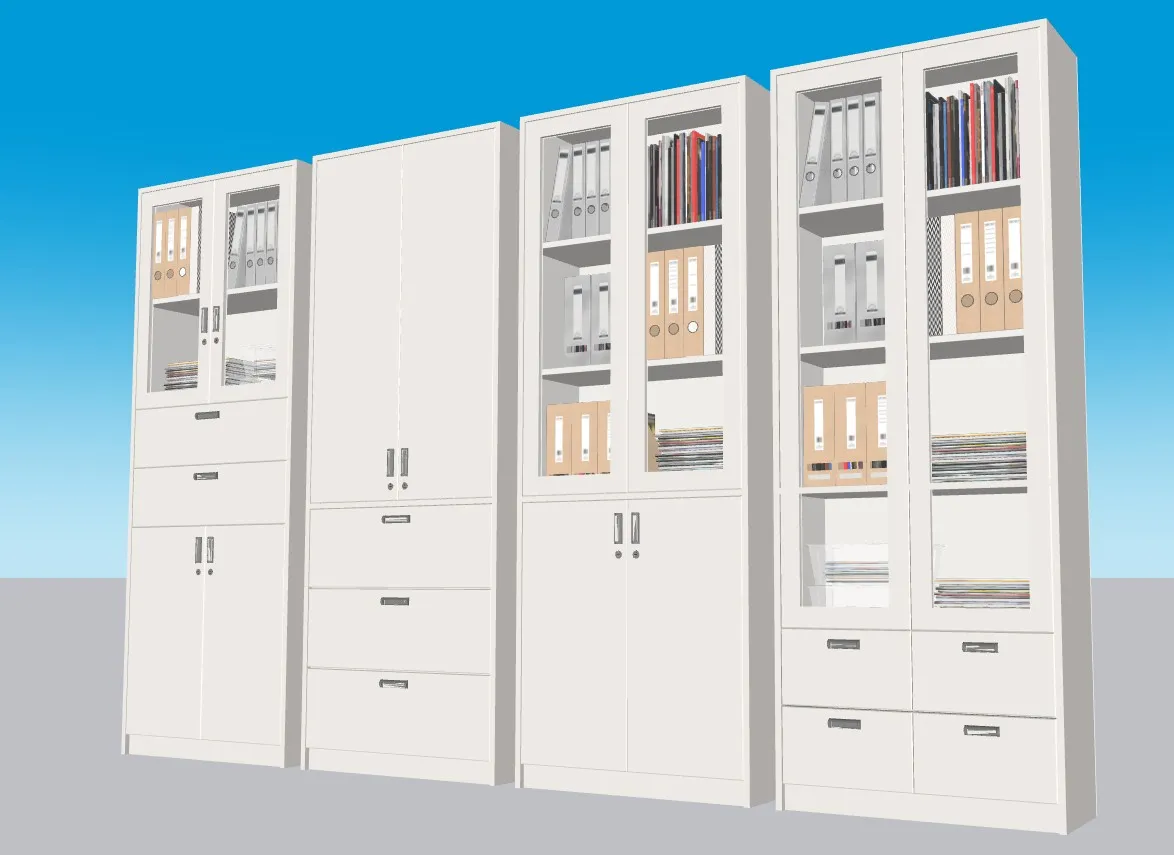 办公资料架文件柜SU模型 SU模型免费下载_sketchup模型