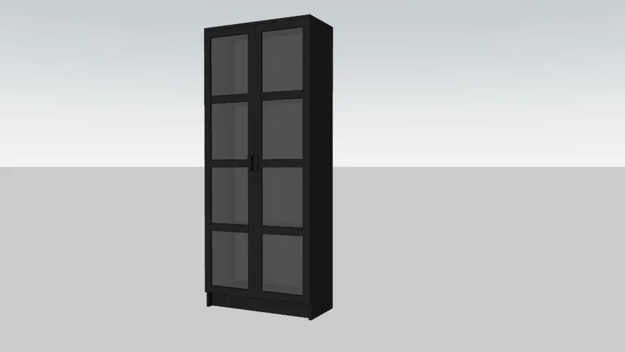 宜家高柜子玻璃门SU模型 SU模型免费下载_sketchup模型