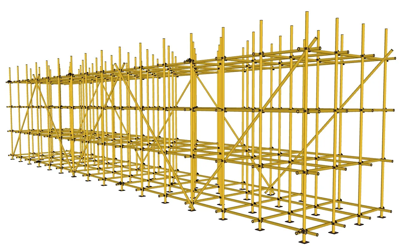 扣件式钢管脚手架SU模型 SU模型免费下载_sketchup模型