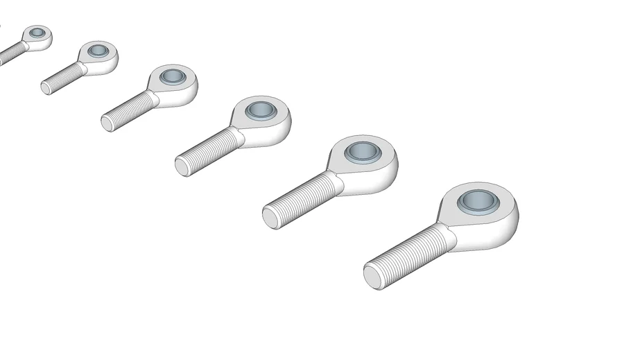 杆端关节轴承SU模型 SU模型免费下载_sketchup模型