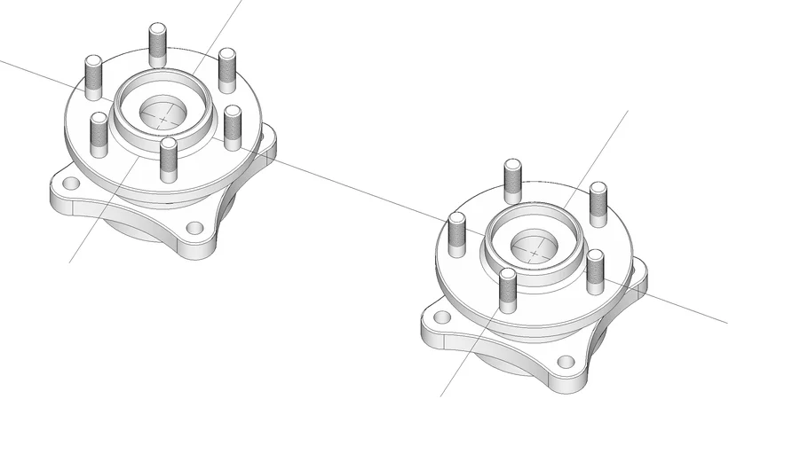 轮毂轴承组件SU模型 SU模型免费下载_sketchup模型