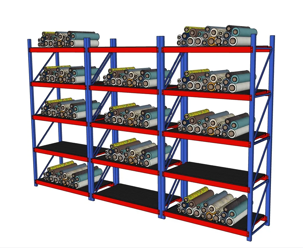 工厂货架布料储物架SU模型 SU模型免费下载_sketchup模型