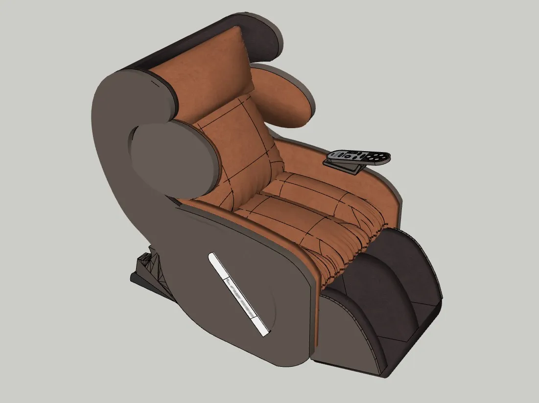 多功能智能按摩椅su模型 SU模型免费下载_sketchup模型