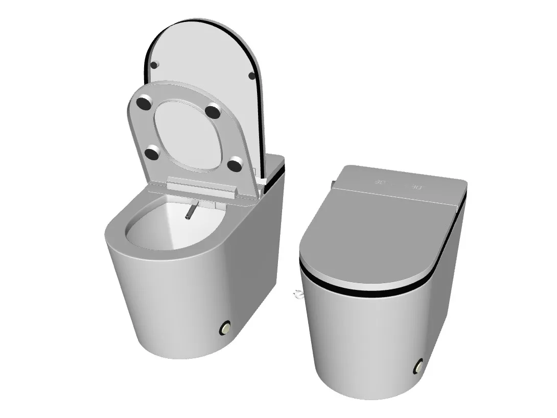 无水箱智能坐便器SU模型 SU模型免费下载_sketchup模型