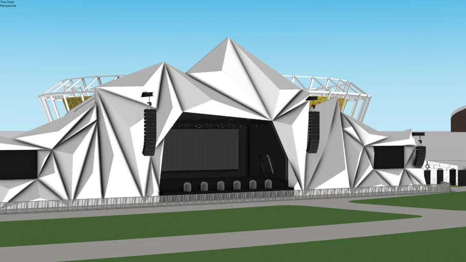 里约摇滚音乐节舞台SU模型 SU模型免费下载_sketchup模型