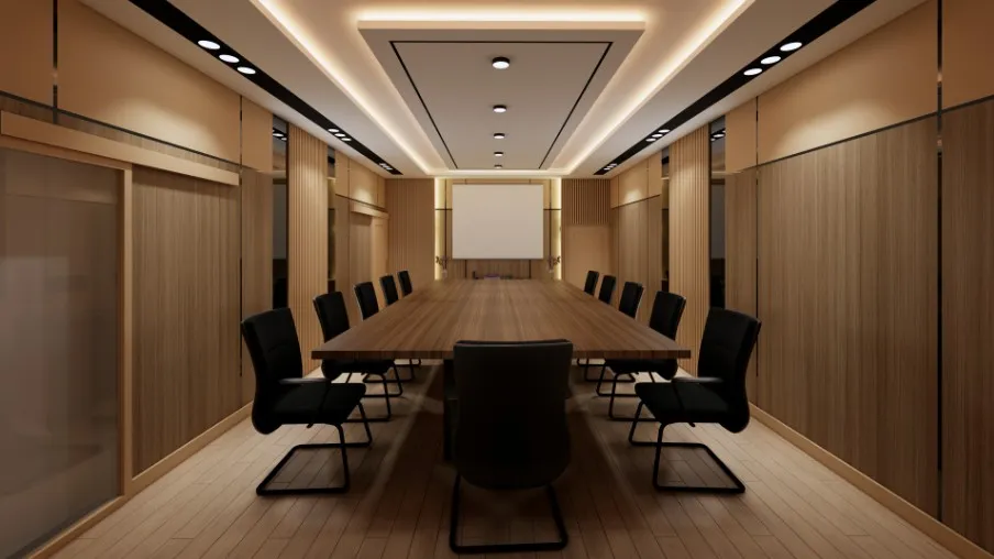 轻奢商务办公会议室SU模型 SU模型免费下载_sketchup模型