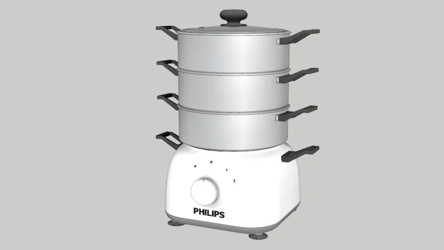 电蒸锅厨房家电SU模型 SU模型免费下载_sketchup模型