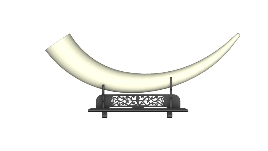 中式象牙摆件带底座SU模型 SU模型免费下载_sketchup模型