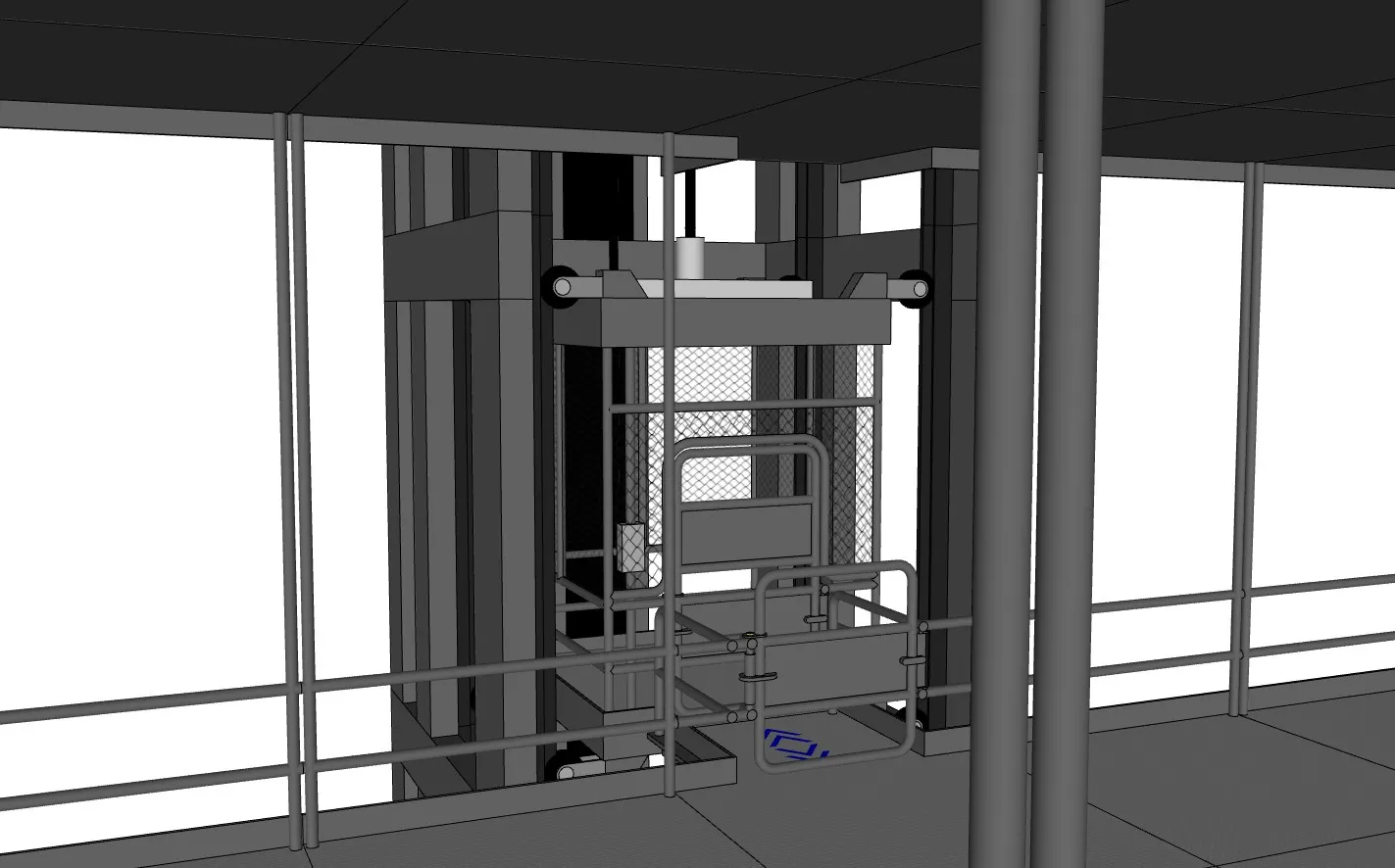 建筑施工升降机SU模型 SU模型免费下载_sketchup模型